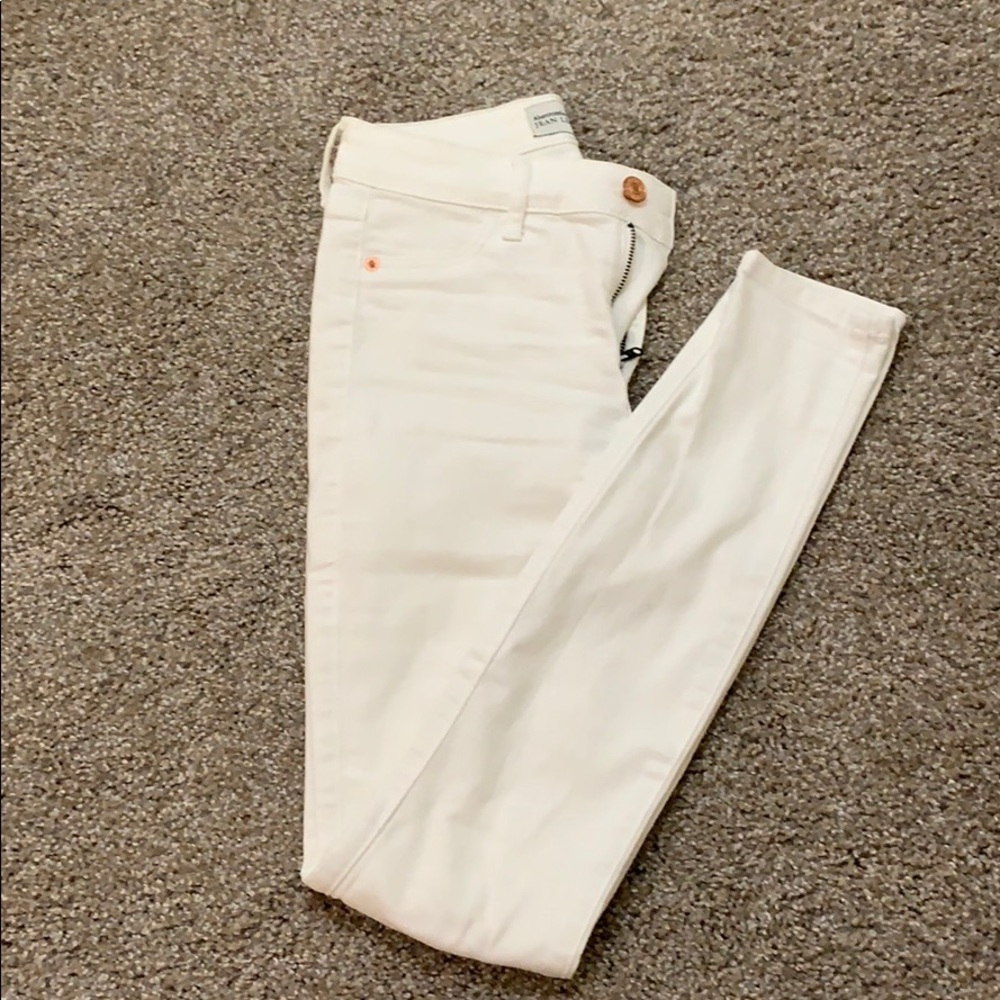 Abercrombie White jean leggings - Picture 3 of 5